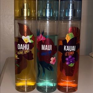 Fragrance mists! Hawaii collection. $10 for all 3